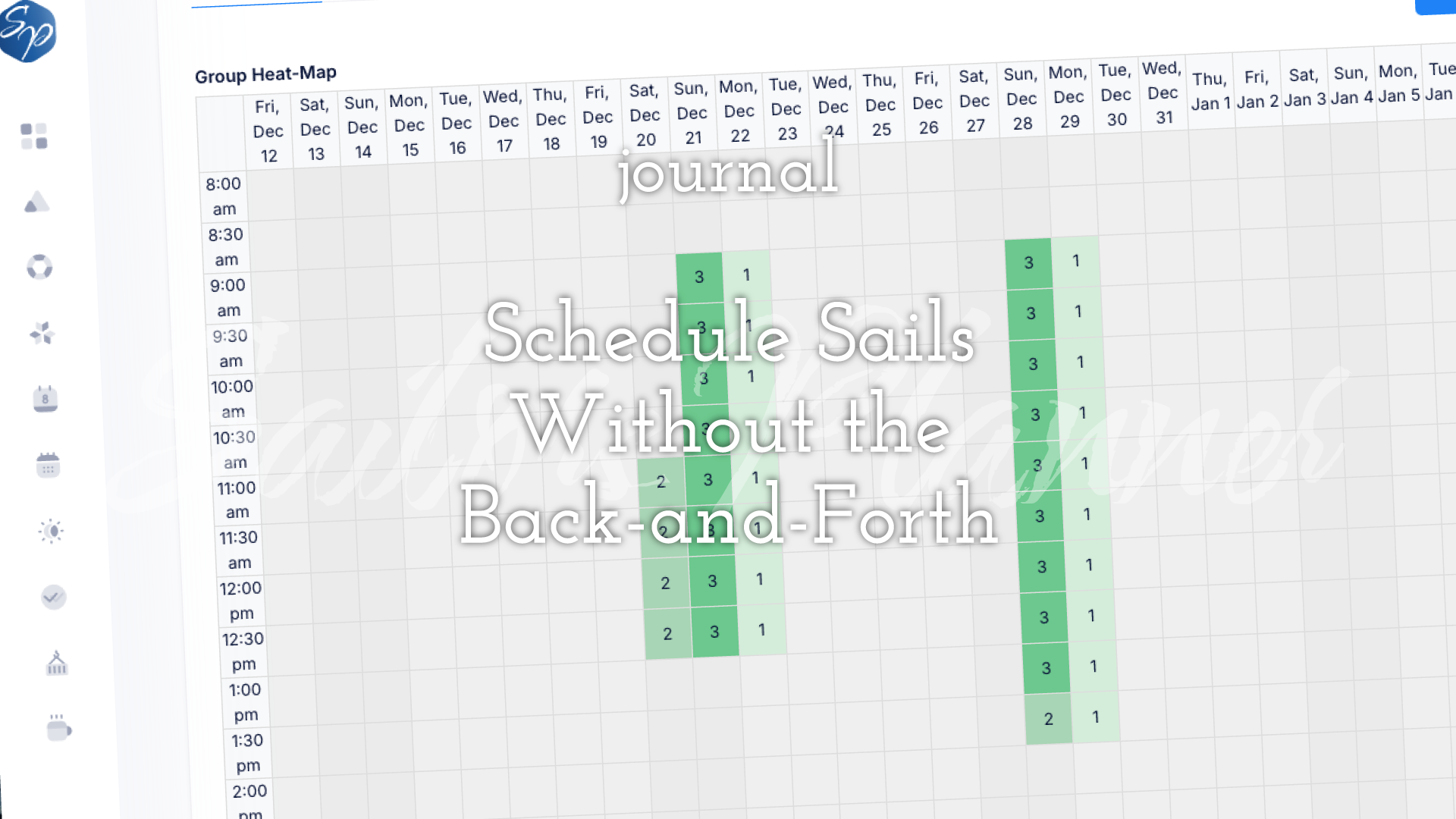 Schedule Sails Without the Back-and-Forth